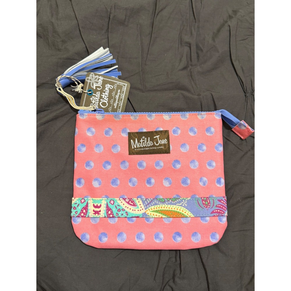 Matilda Jane The Adventure Begins Waterproof Large‎ Zippered Pouch New With Tags